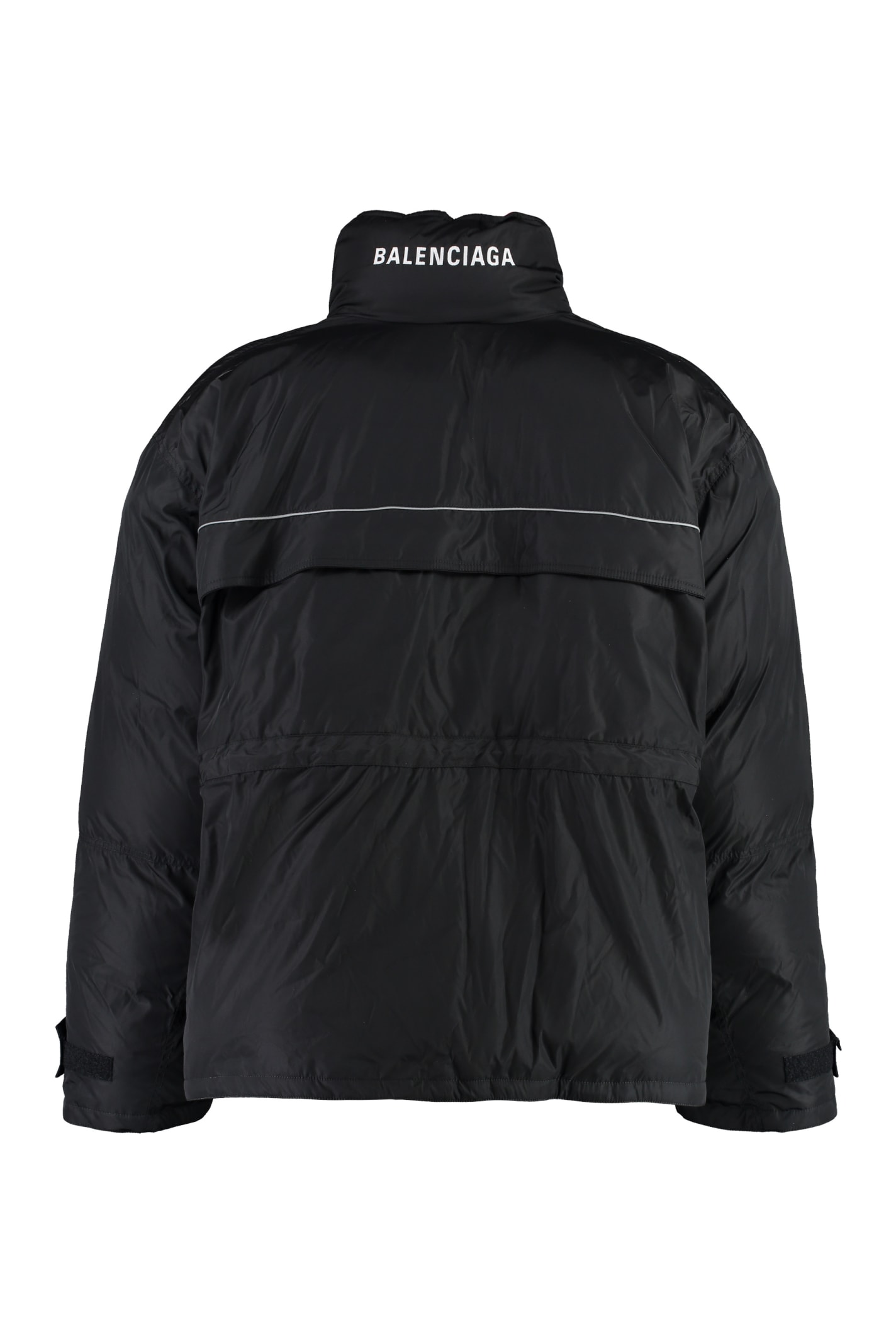 Shop Balenciaga Oversize Down Jacket In Black