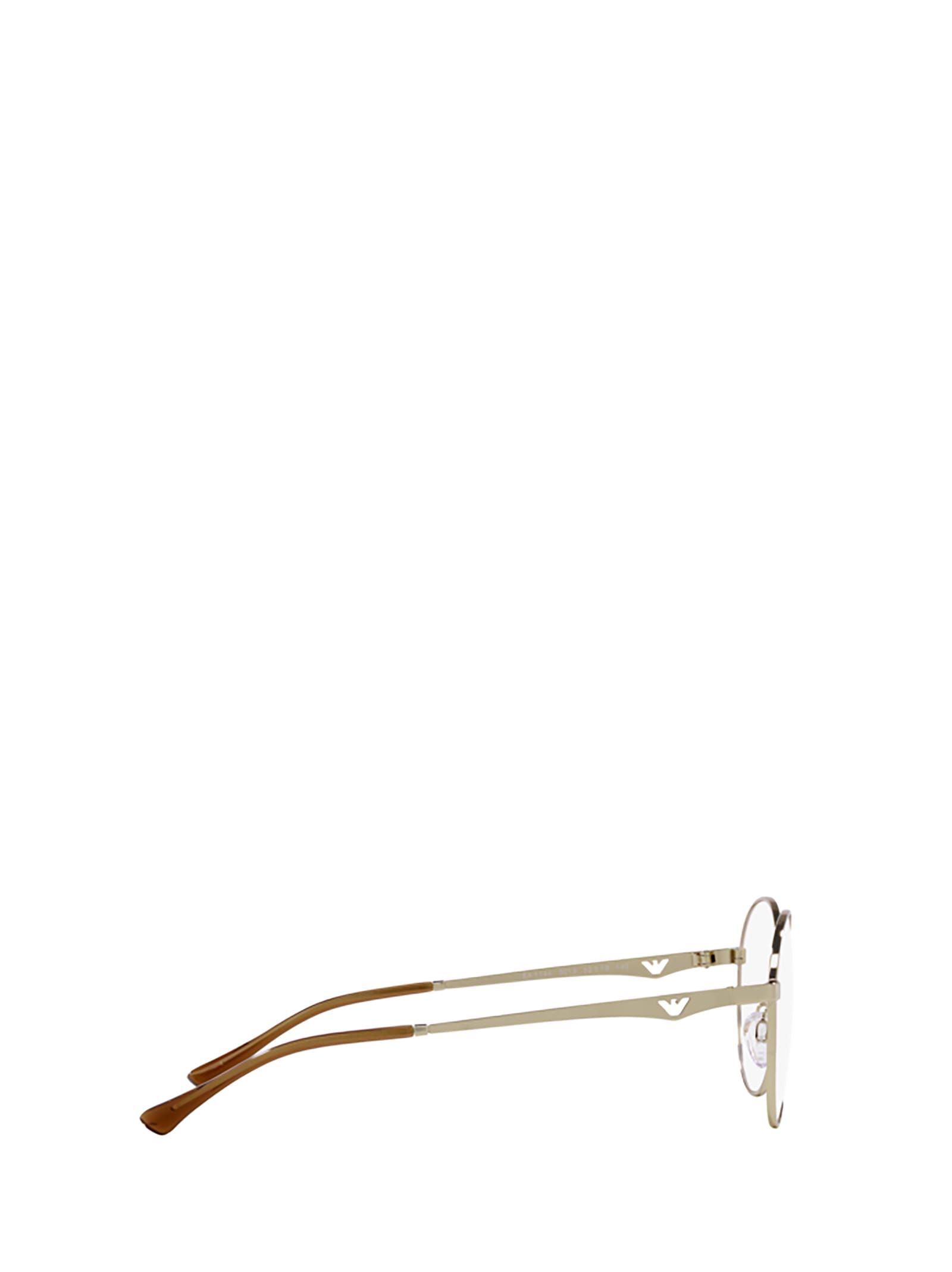 Shop Emporio Armani Ea1144 Shiny Pale Gold Glasses