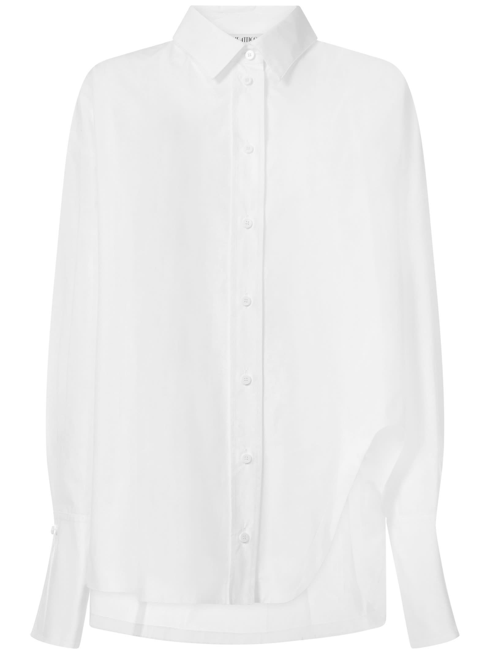 Shop Attico Diana Shirt In White