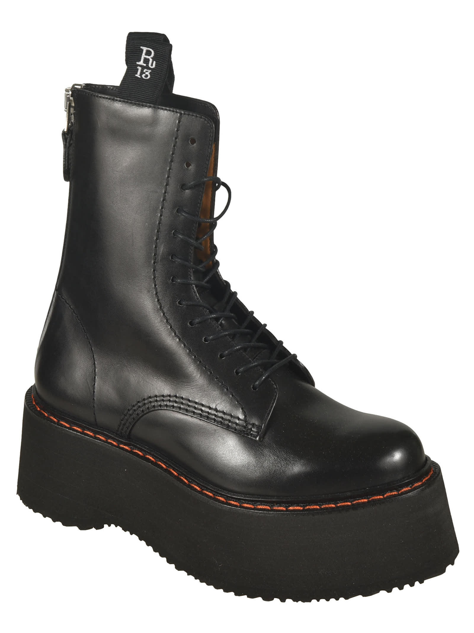 Shop R13 X-stack Boots In Black
