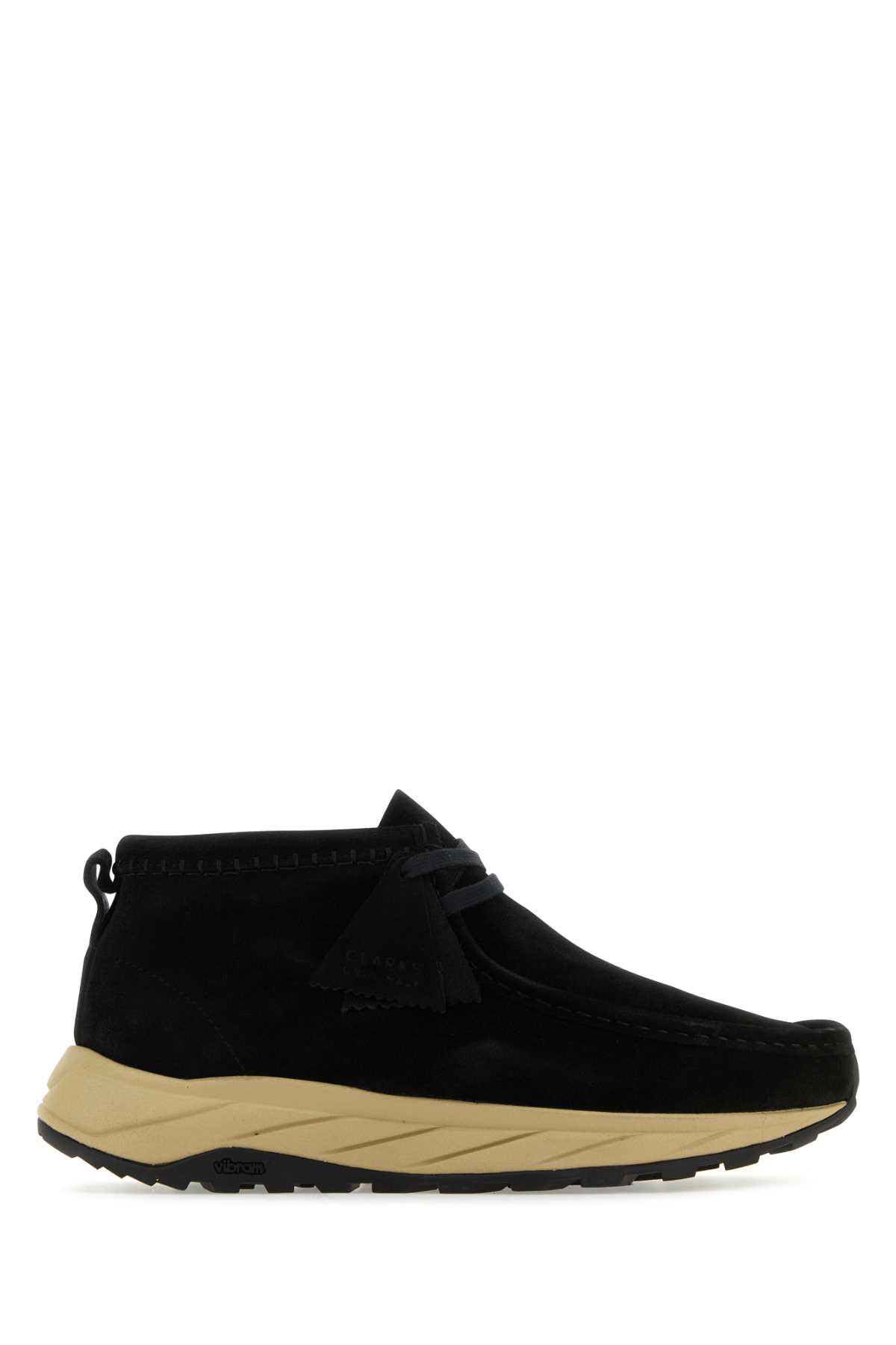 Black Suede Wallabee Eden Ankle Boots