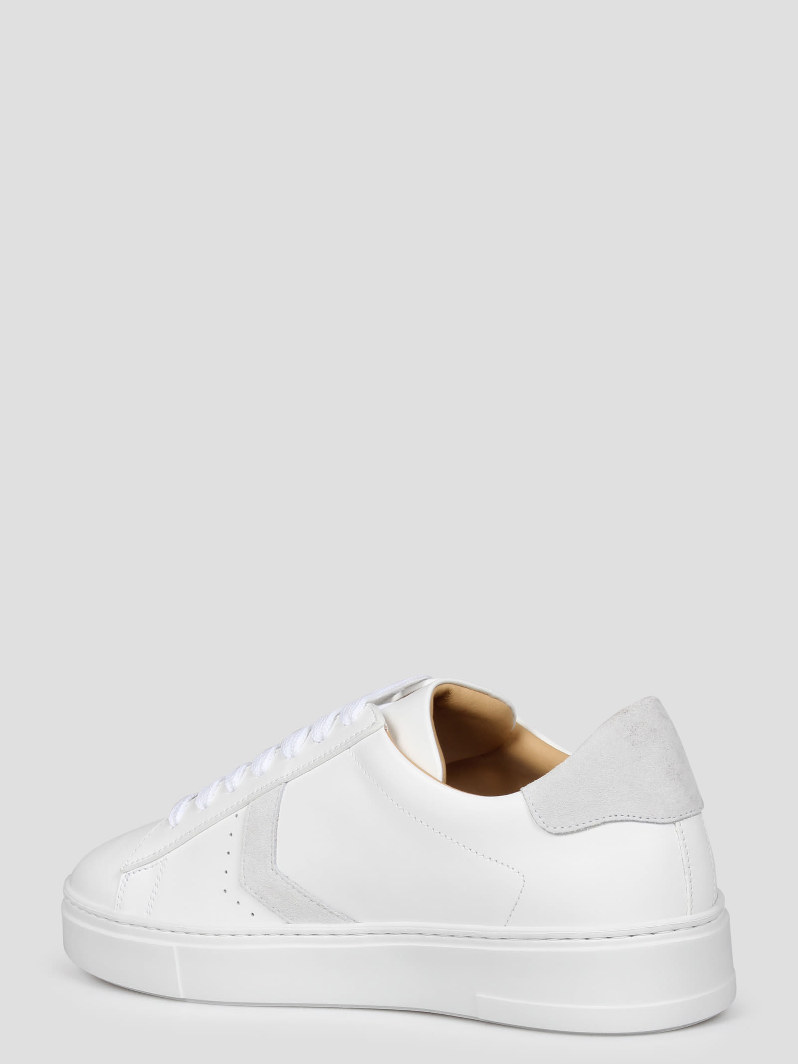 Shop Philipp Plein Lo-top Leather Arrow Force Sneakers In White