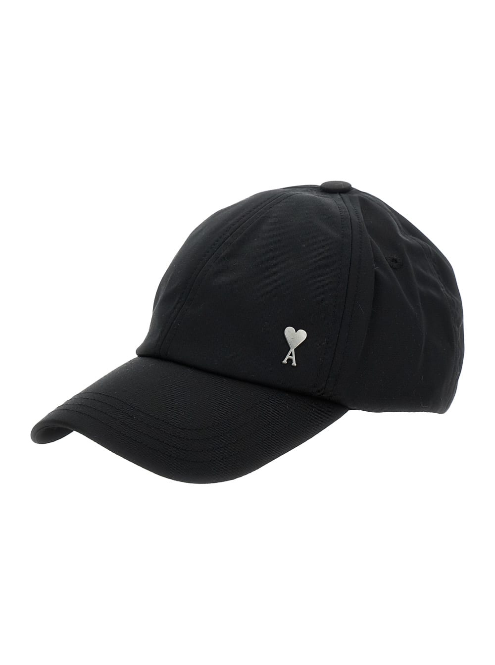 Black Baseball Cap With Adc Logo On The Front In Cotton Blend Man