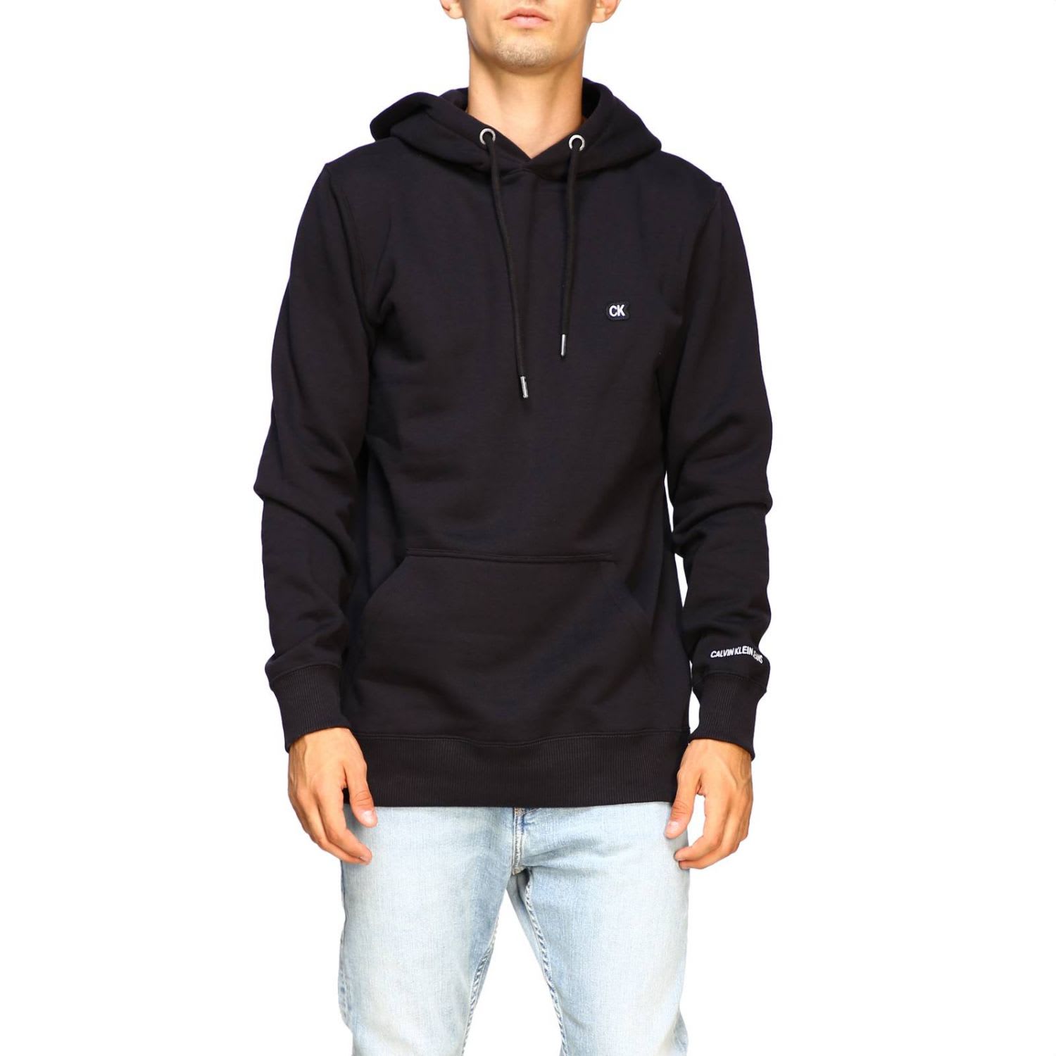 black calvin klein hoodie mens