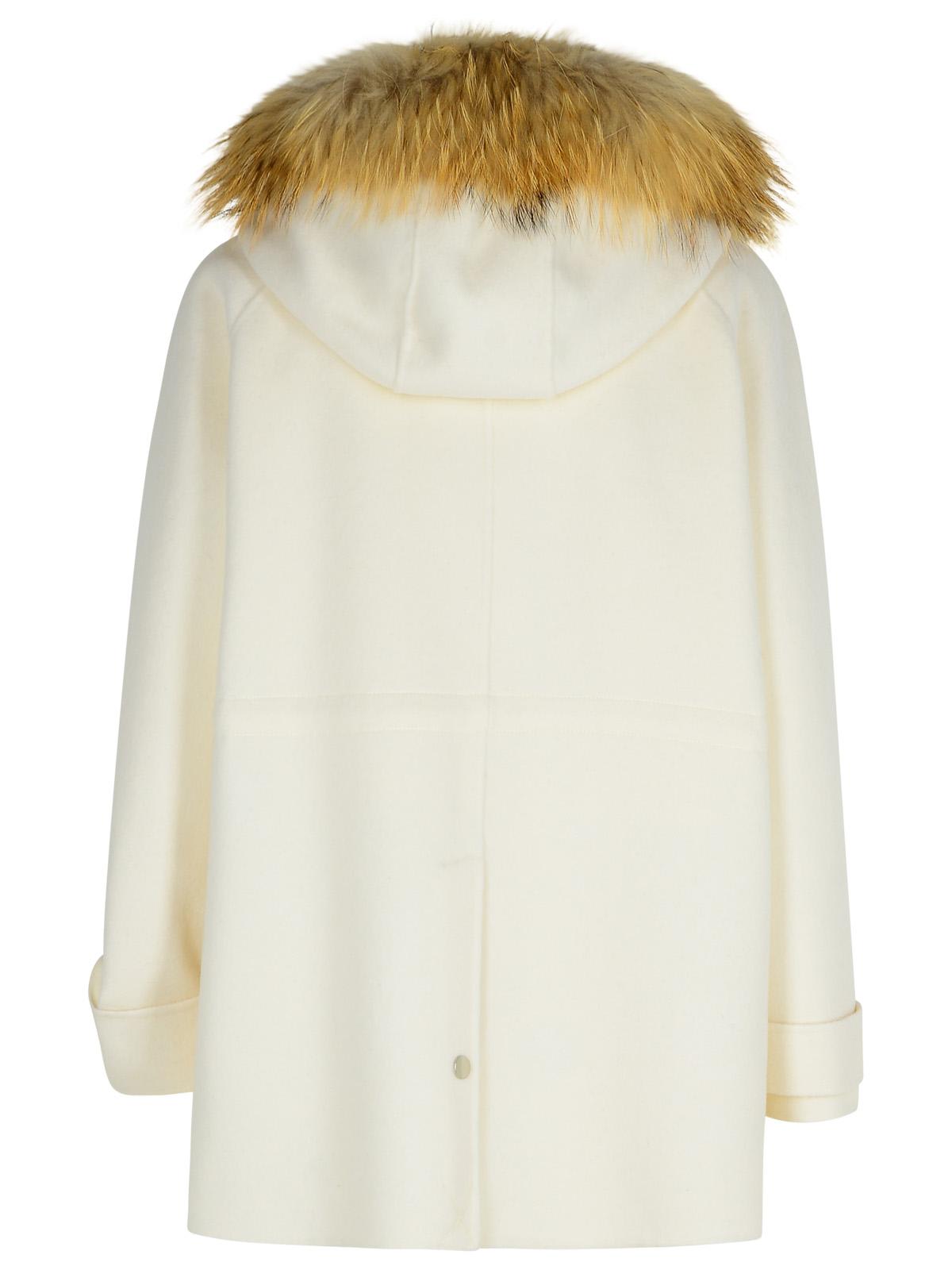 P.a.r.o.s.h Leak Cream Wool Parka In Cream