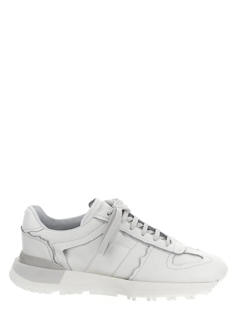 Shop Maison Margiela 50-50 Sneakers In White
