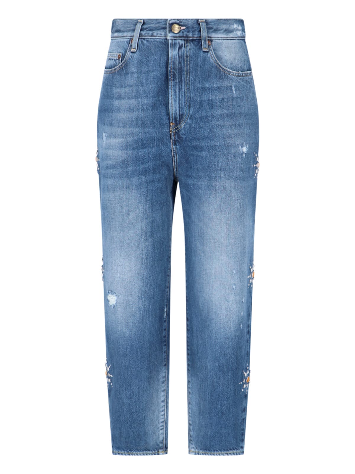 Shop Washington Dee Cee Studded Detail Jeans In Blue