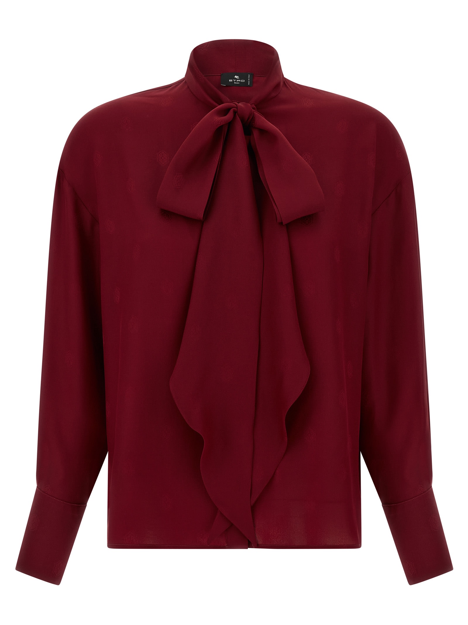 Jacquard Silk Blouse