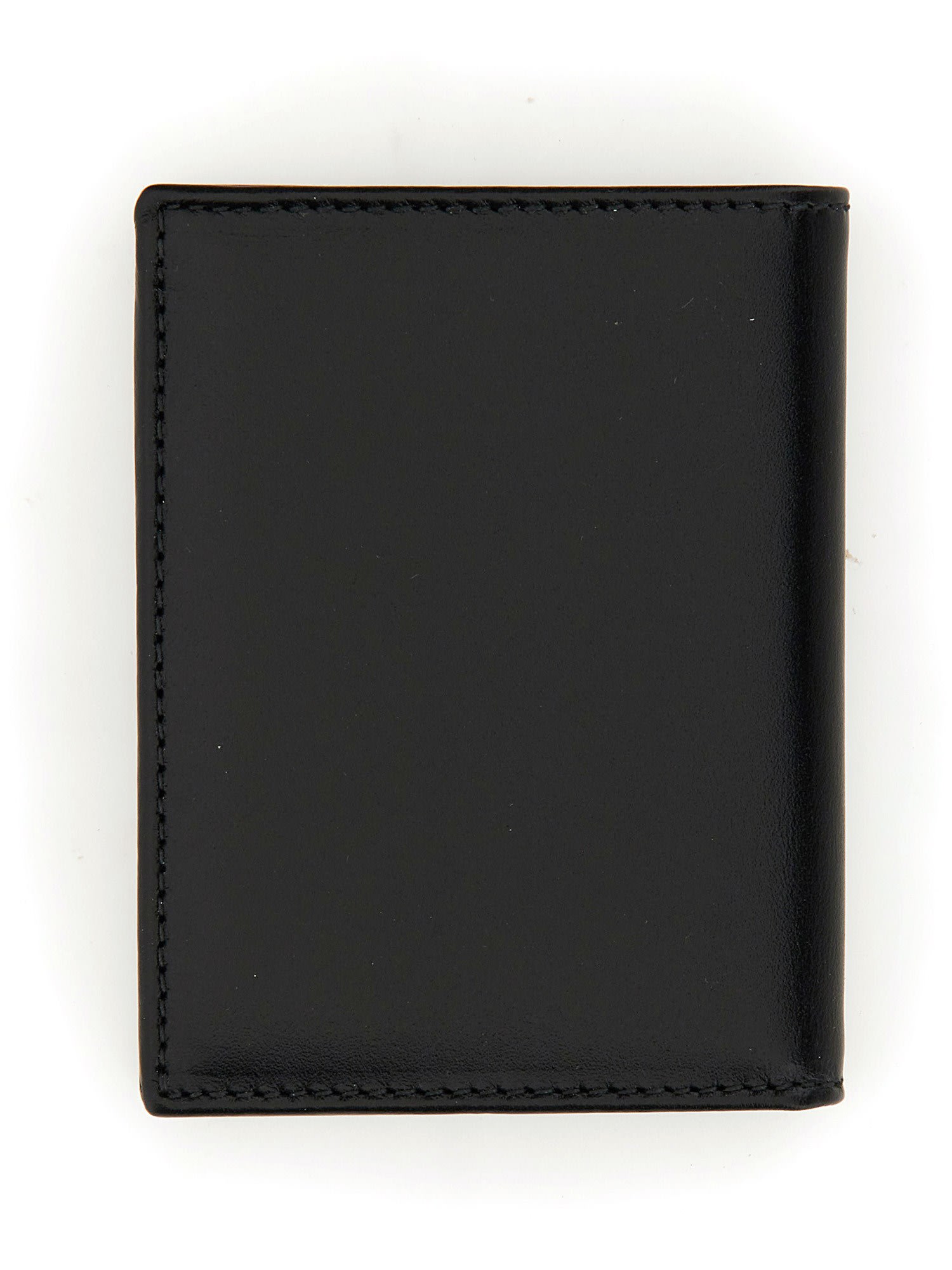 Shop Comme Des Garçons Logo Two-fold Wallet