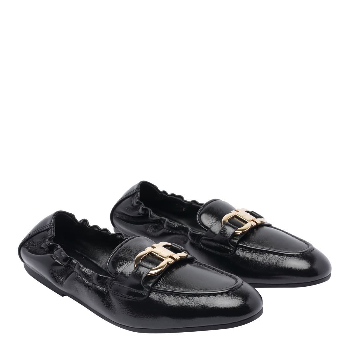 Ferragamo Loafers In Black