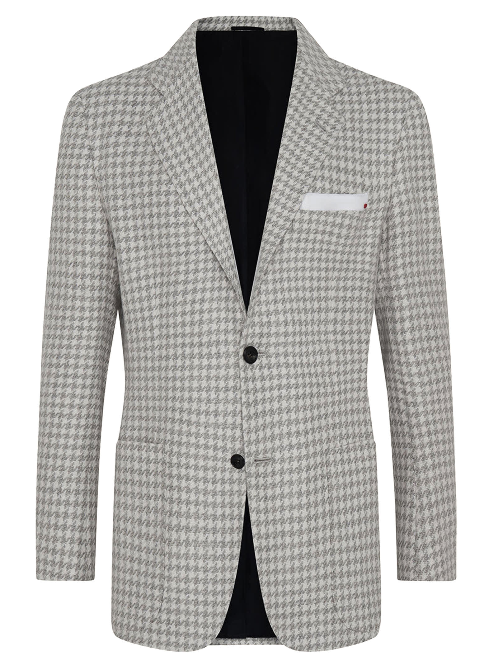 Shop Kiton Jacket Cashmere In Light Grey