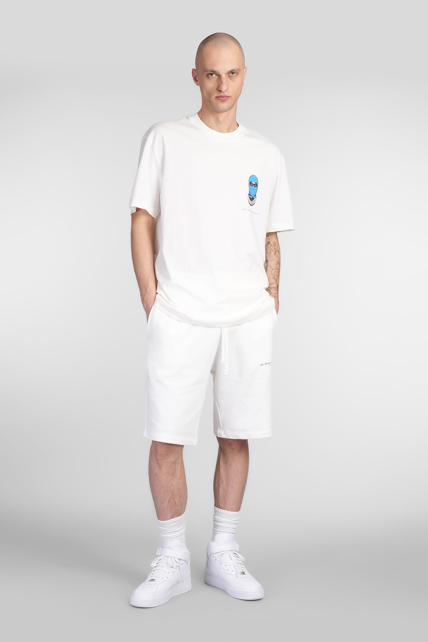 Ih Nom Uh Nit Small-mask T-shirt In White