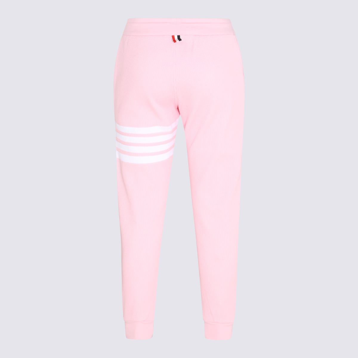 Shop Thom Browne Light Pink Cotton 4-bar Pants In Lt Pink