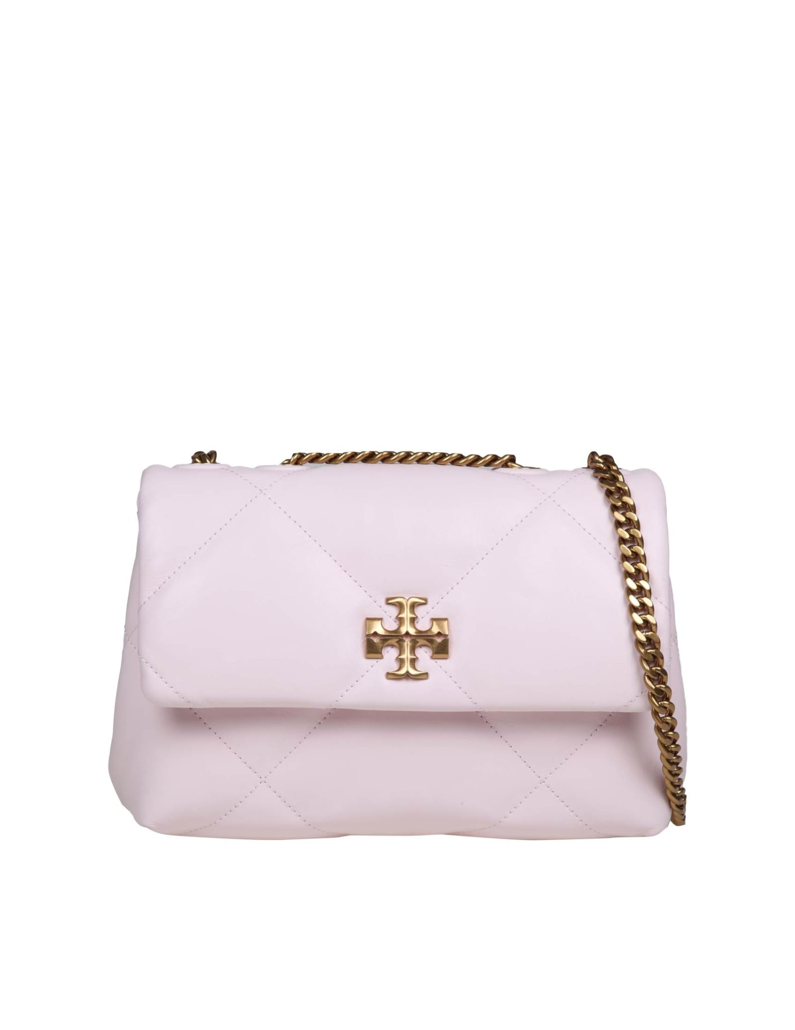 TORY BURCH KIRA SMALL DIAMOND QUILTED PINK COLOR