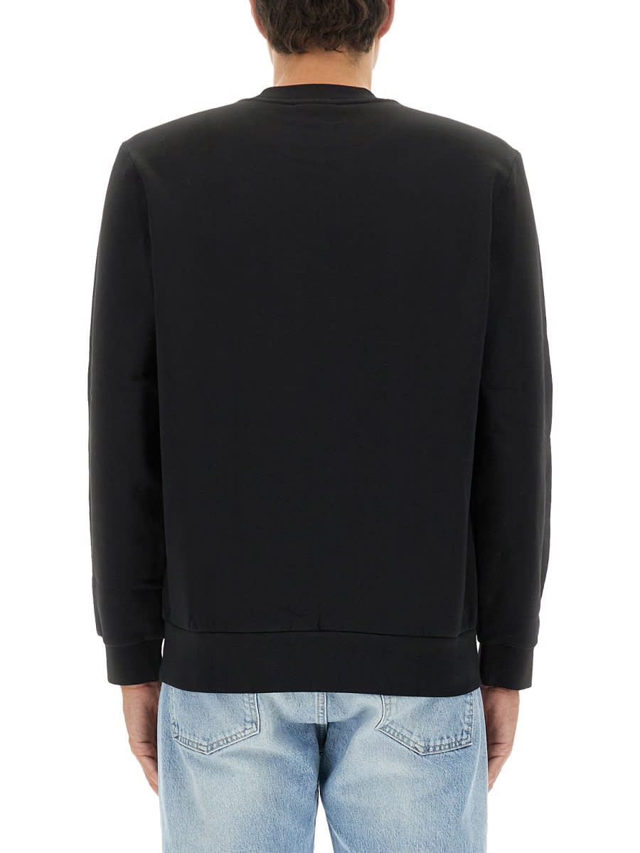 Lacoste Pullover In Cotone Nero In Black