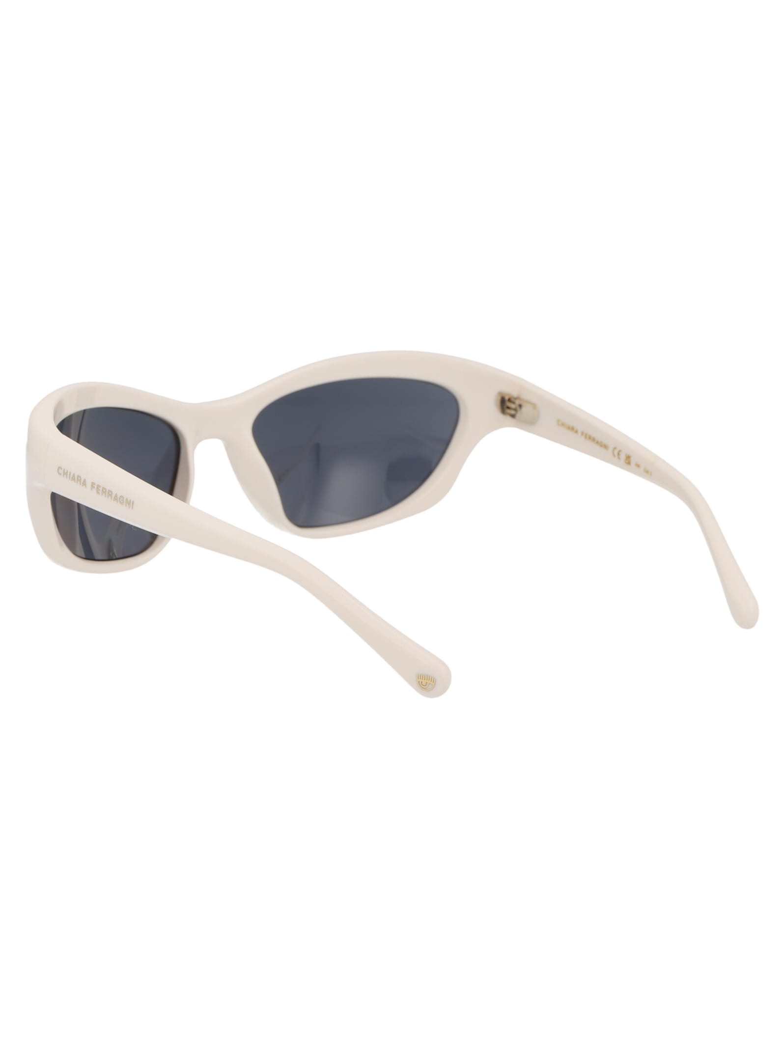 Shop Chiara Ferragni Cf 7030/s Sunglasses In Vk6ir White
