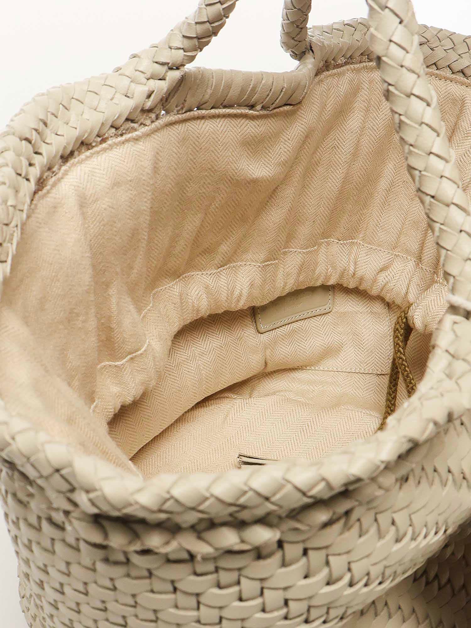 Dragon Diffusion Panier Drawstring Bag In White