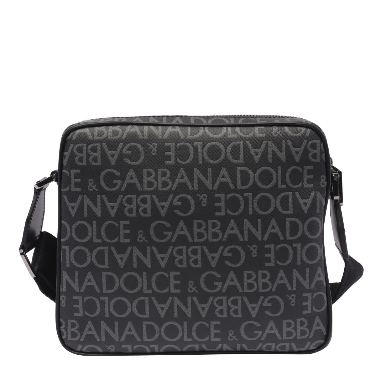 Shop Dolce & Gabbana Logo Messenger Bag In Black