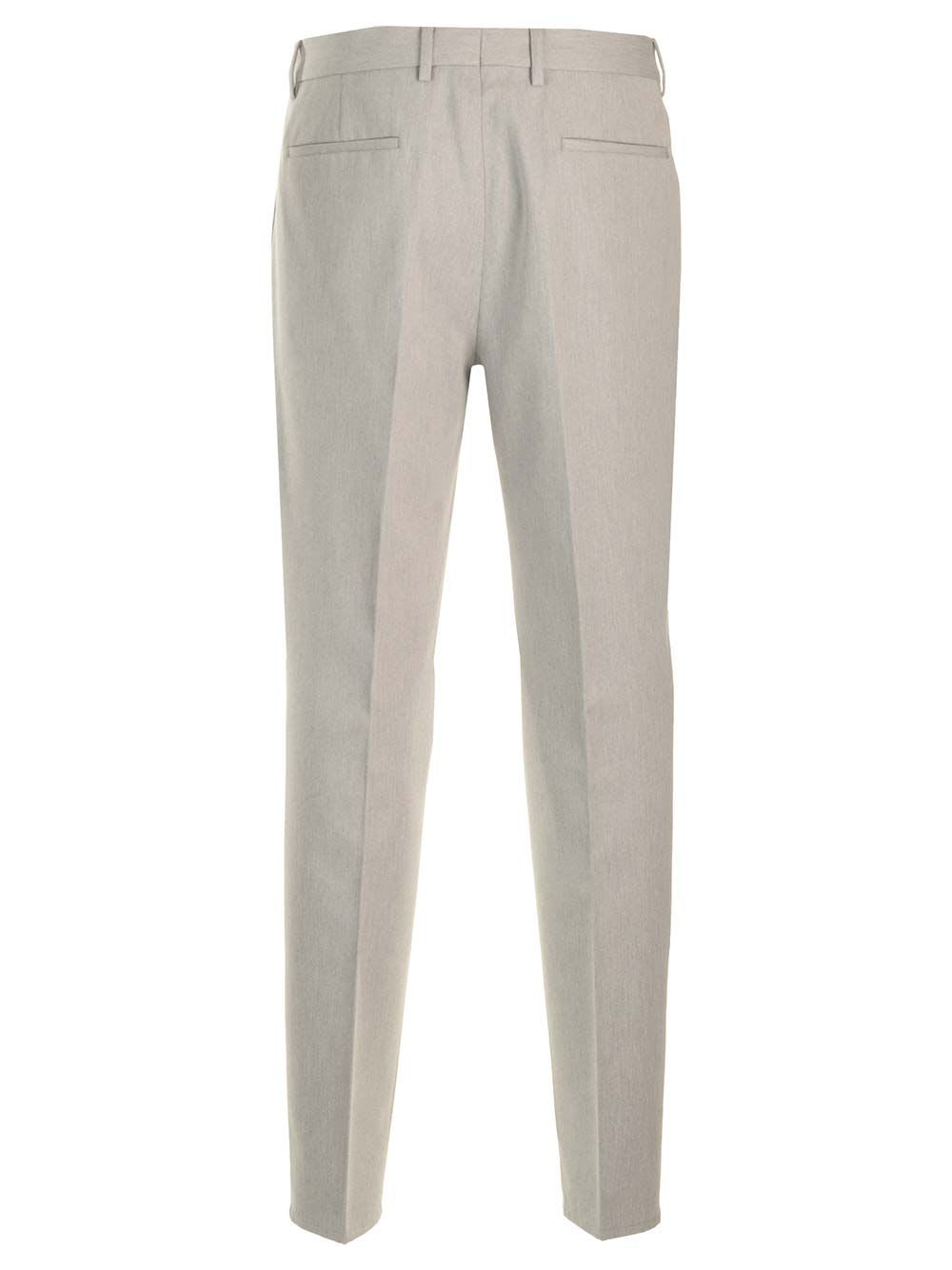 Shop Brunello Cucinelli Leisure Fit Trousers In Grey