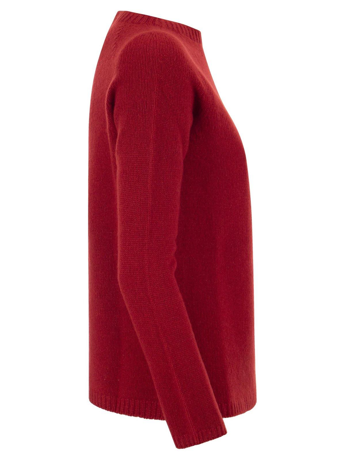 Shop 's Max Mara Crewneck Knitted Jumper In Red