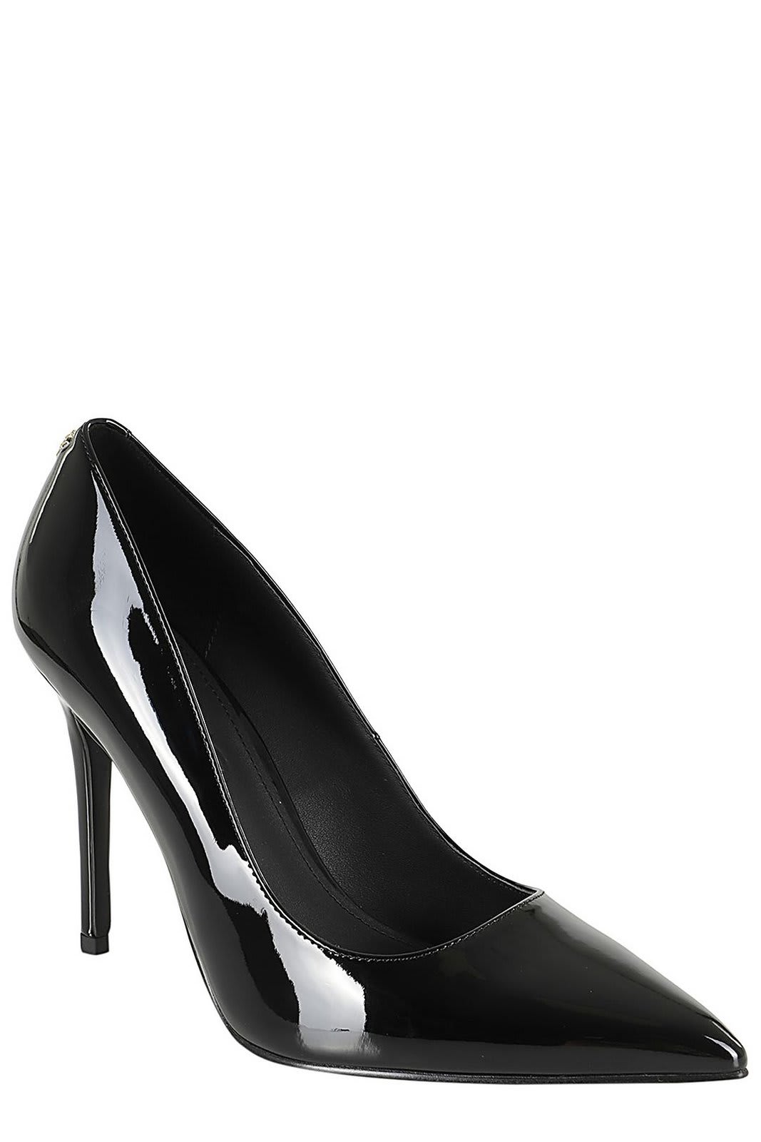 Shop Pinko Shiny Heeled Pumps In Black