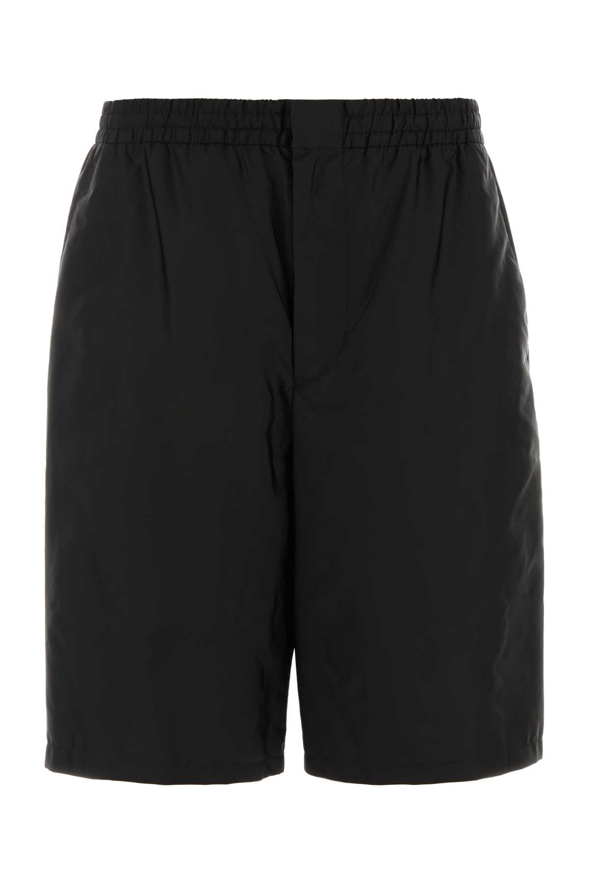 Black Re-nylon Bermuda Shorts