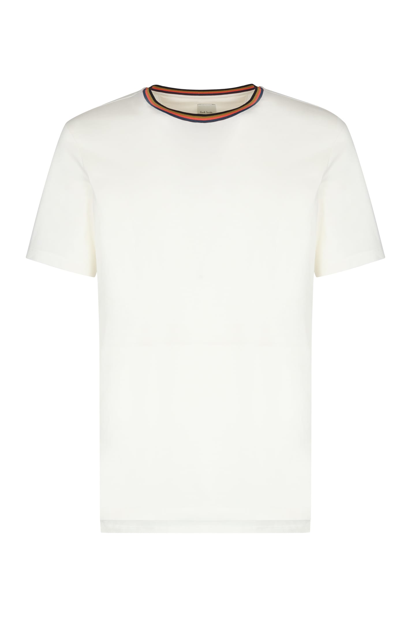 Shop Paul Smith Cotton T-shirt In White