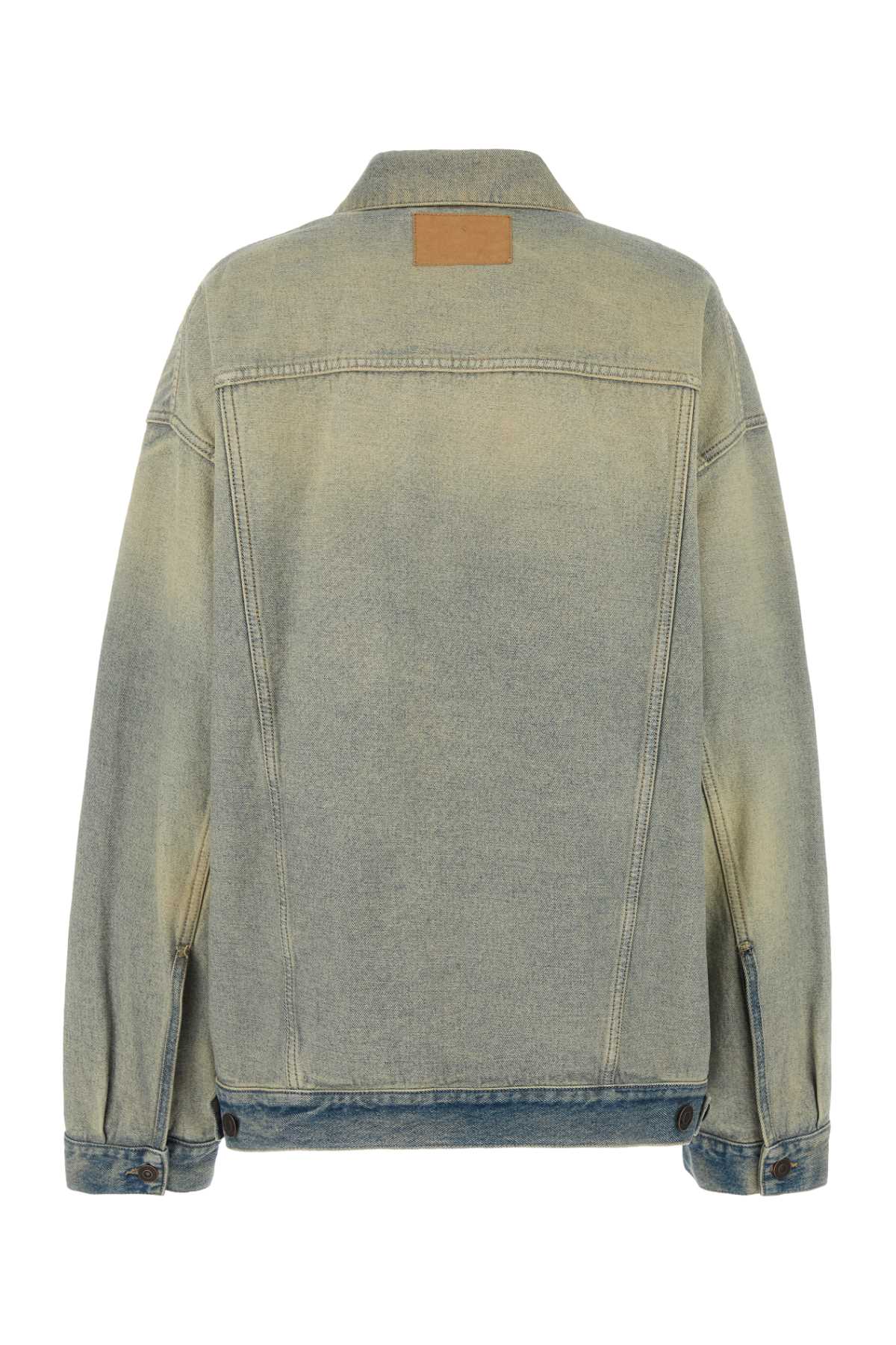 Shop Balenciaga Denim Oversize Jacket In Insideout