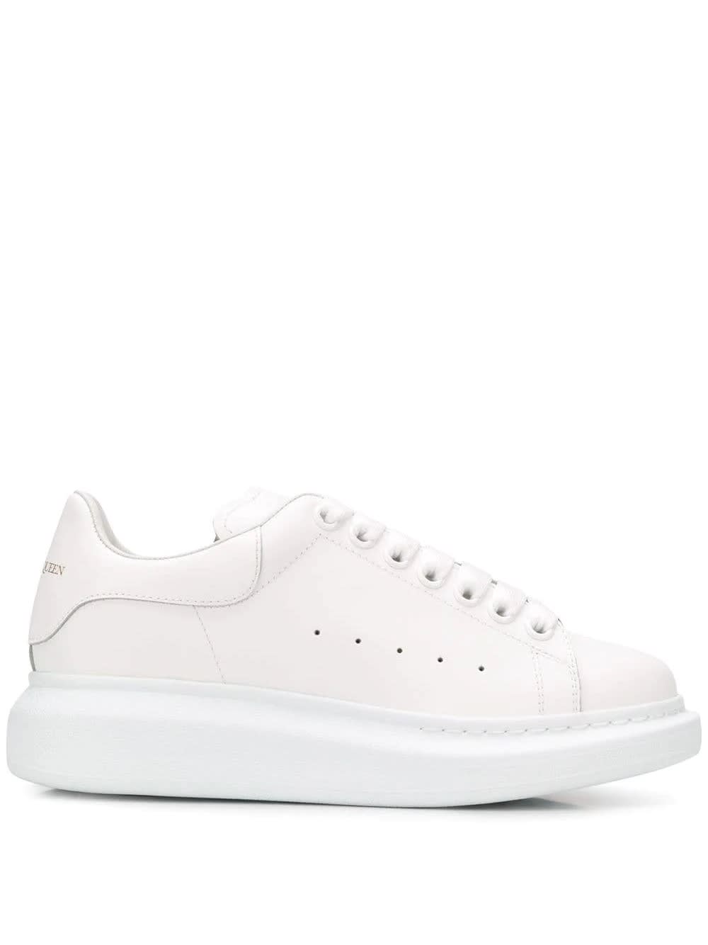 Shop Alexander Mcqueen Total White Oversized Sneakers