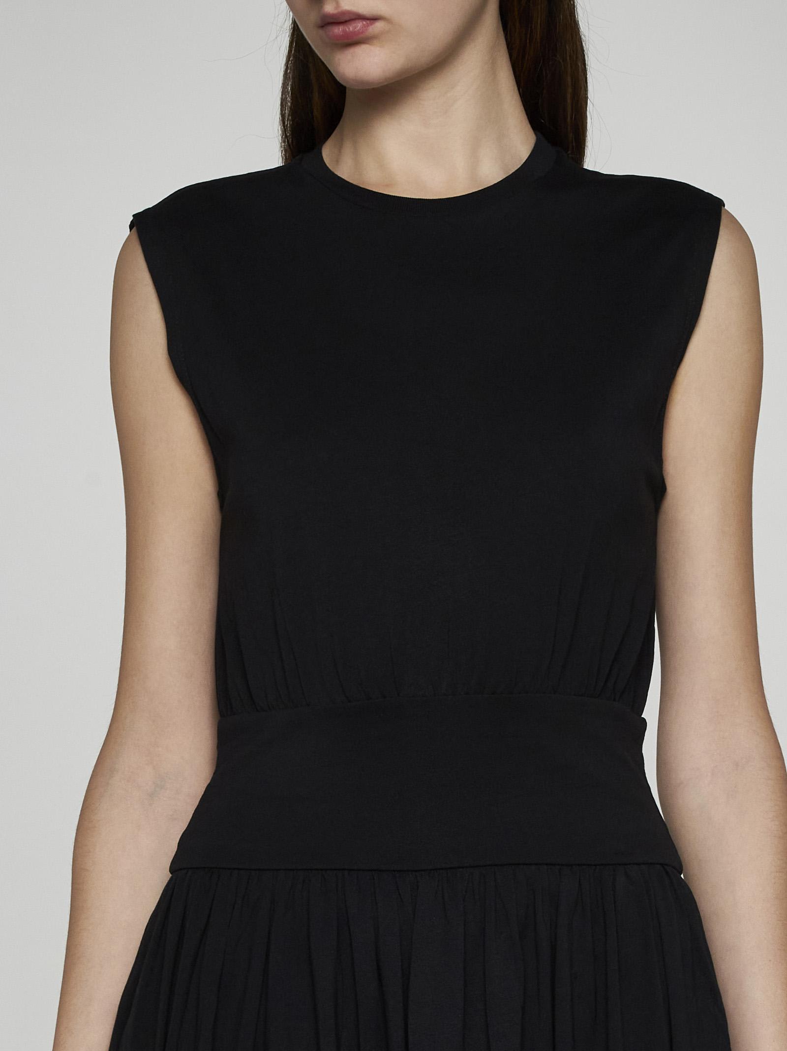 Totême Cotton Midi Dress In Black