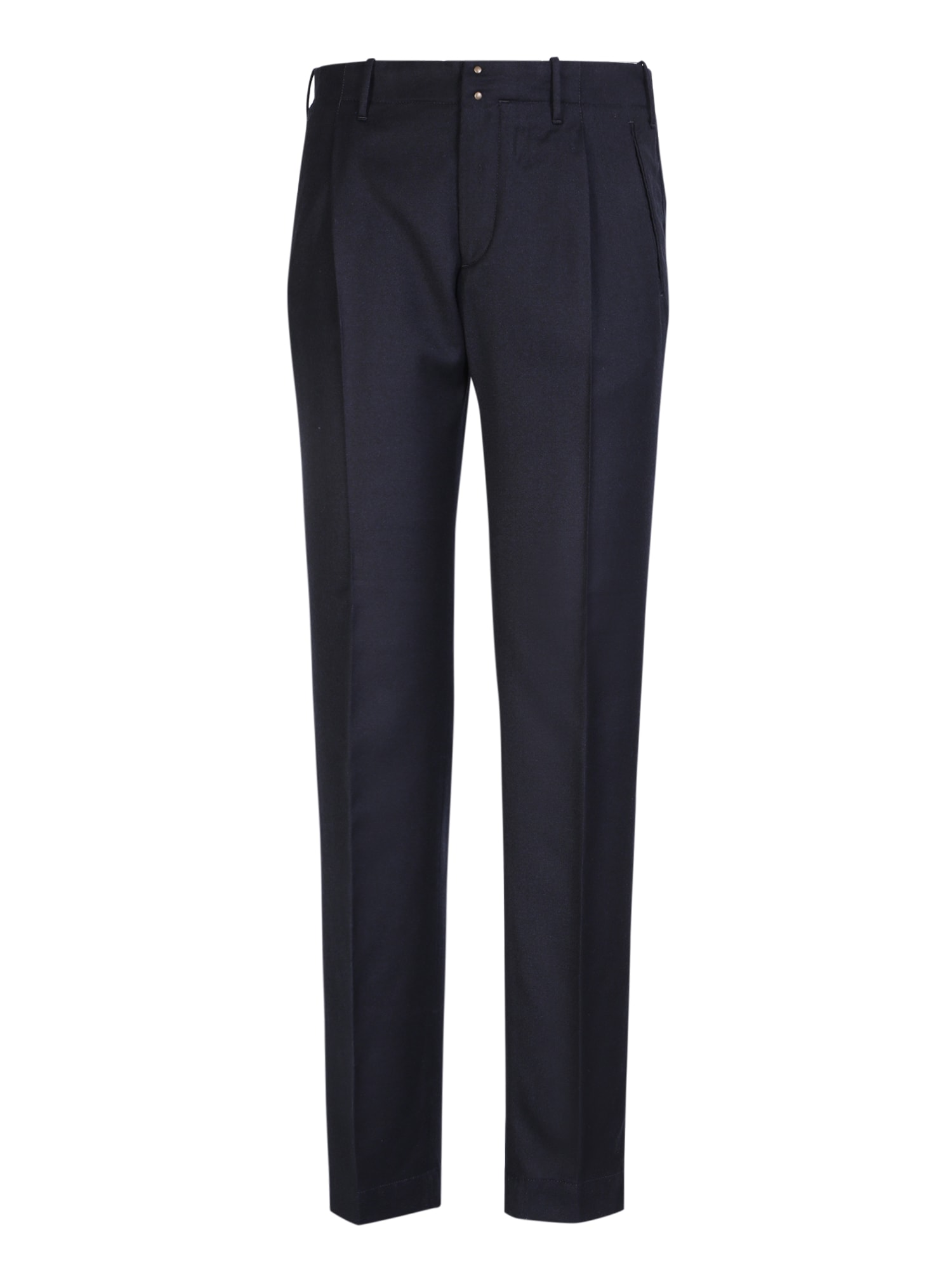 Incotex Men's Slim Fit Cotton Trousers With Pockets In Blue