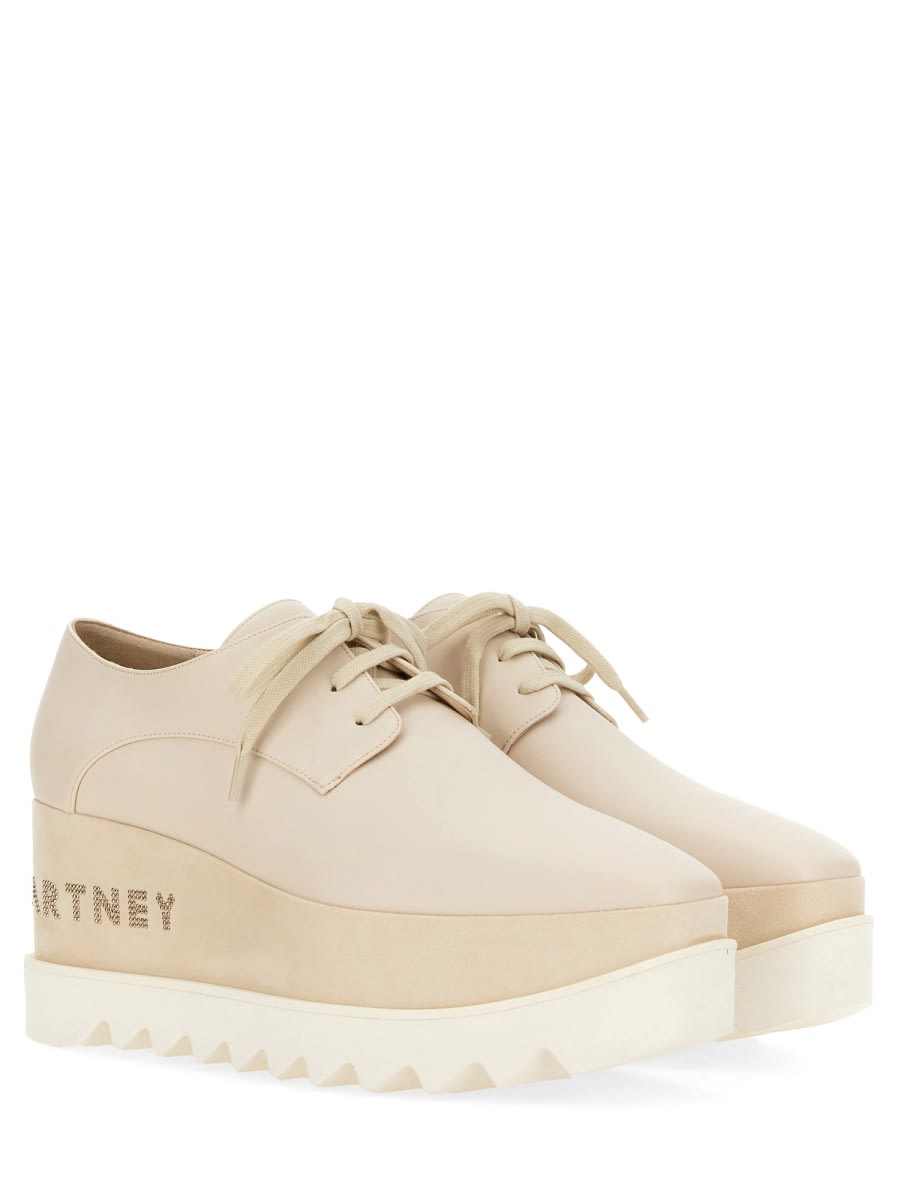 Shop Stella Mccartney Lace-up Elyse In White