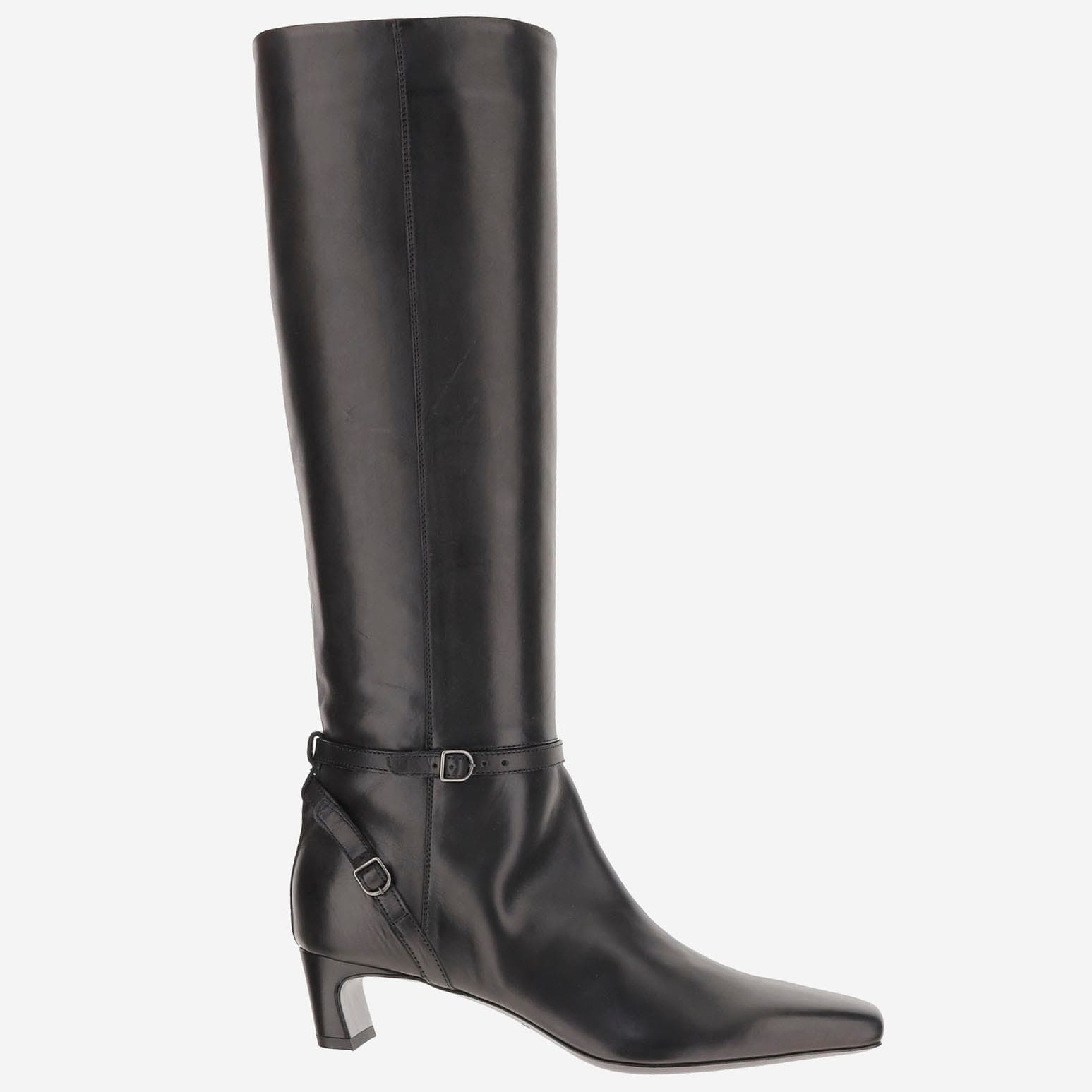 Sartore Leather Boots With Buckle Details In Multi