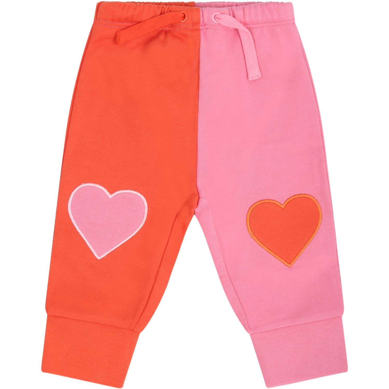 Stella McCartney Kids Multicolor Sweatpants For Babygirl With Hearts