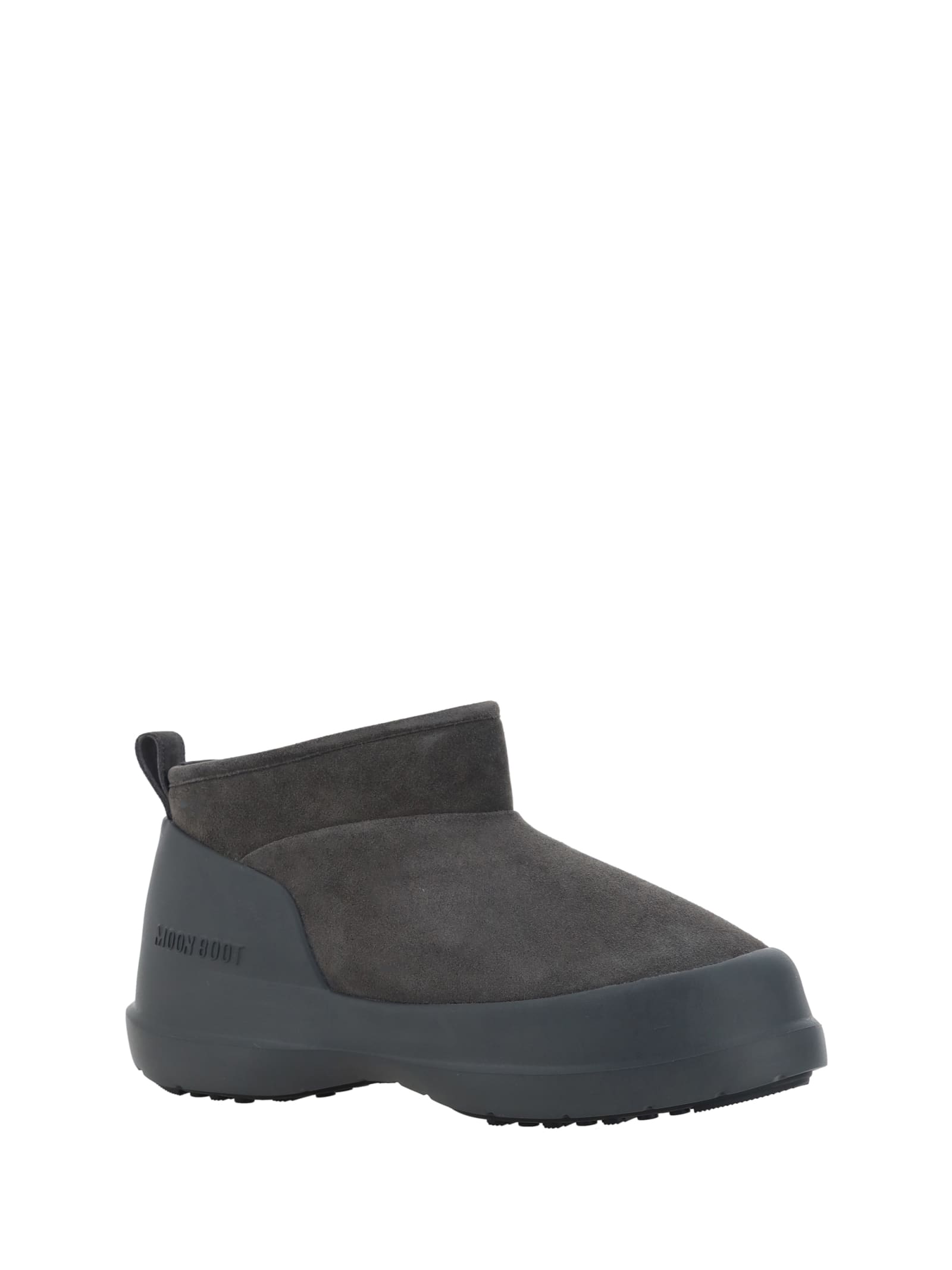 Shop Moon Boot Luna Low Boots In Anthracite