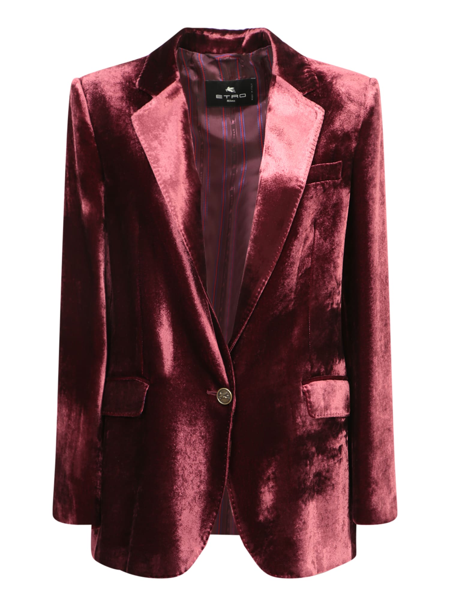 Etro Bordeaux Velvet Jacket