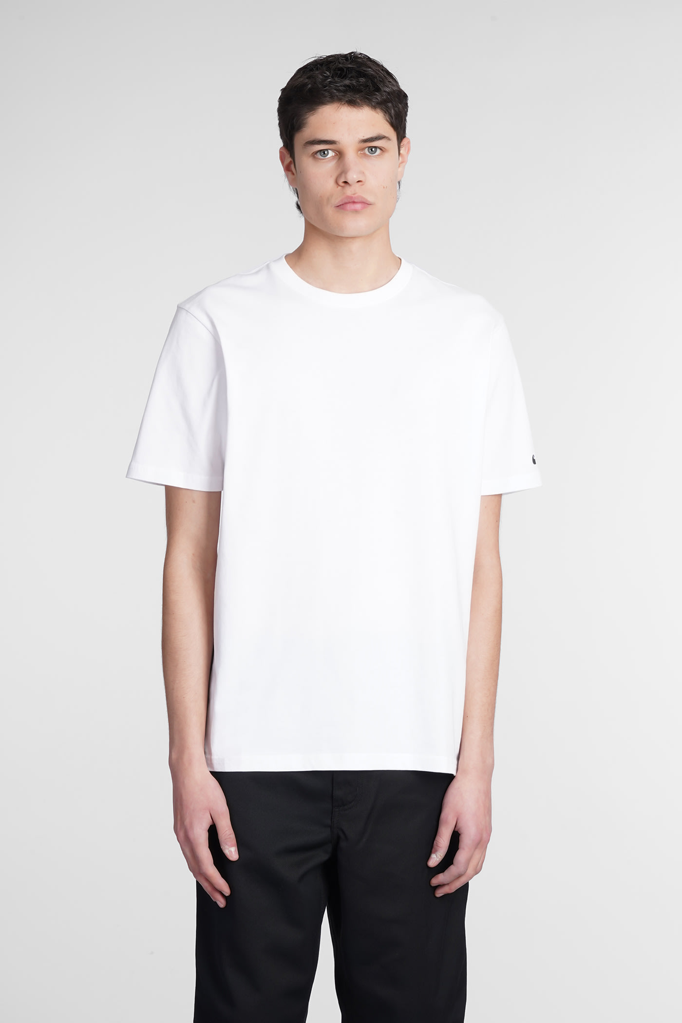 Carhartt T-shirt In White Cotton In White