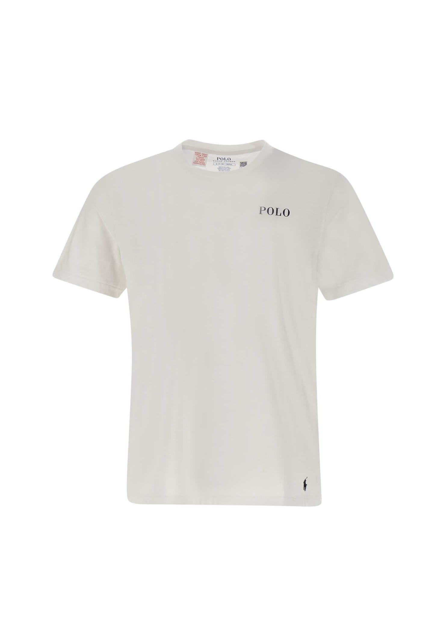 Shop Polo Ralph Lauren Msw Cotton T-shirt In White