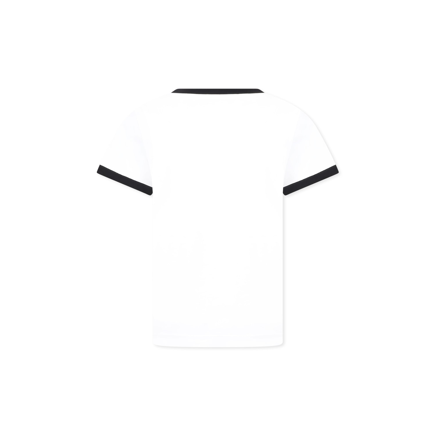 BALMAIN WHITE T-SHIRT FOR KIDS WITH LOGO
