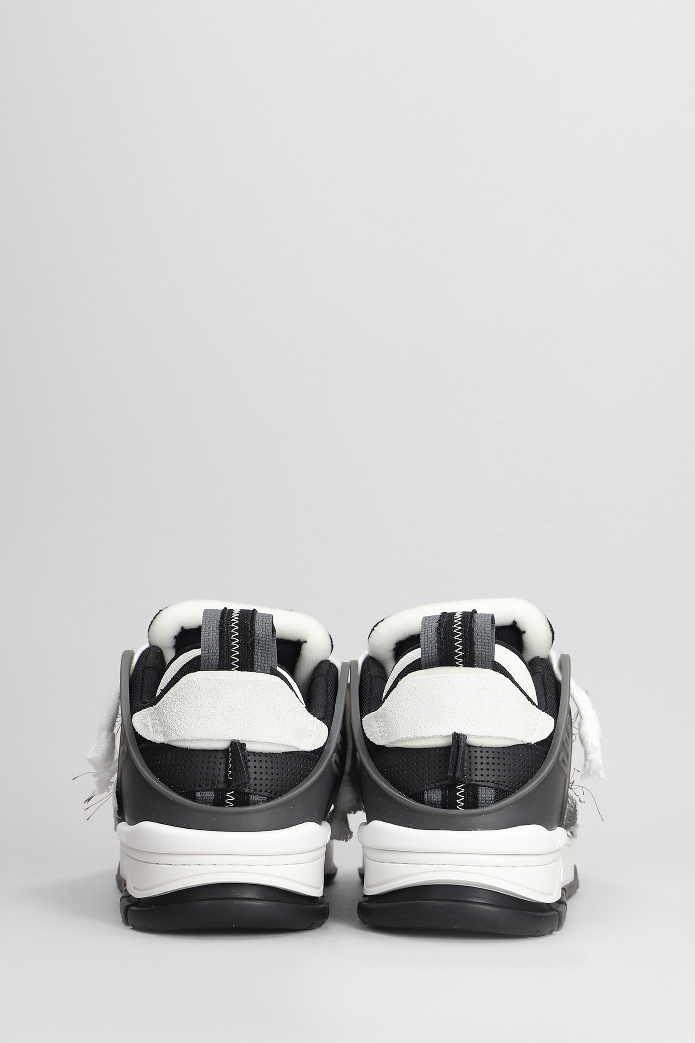 Shop Axel Arigato Area Patchwork Sneakers In Black Leather And Fabric