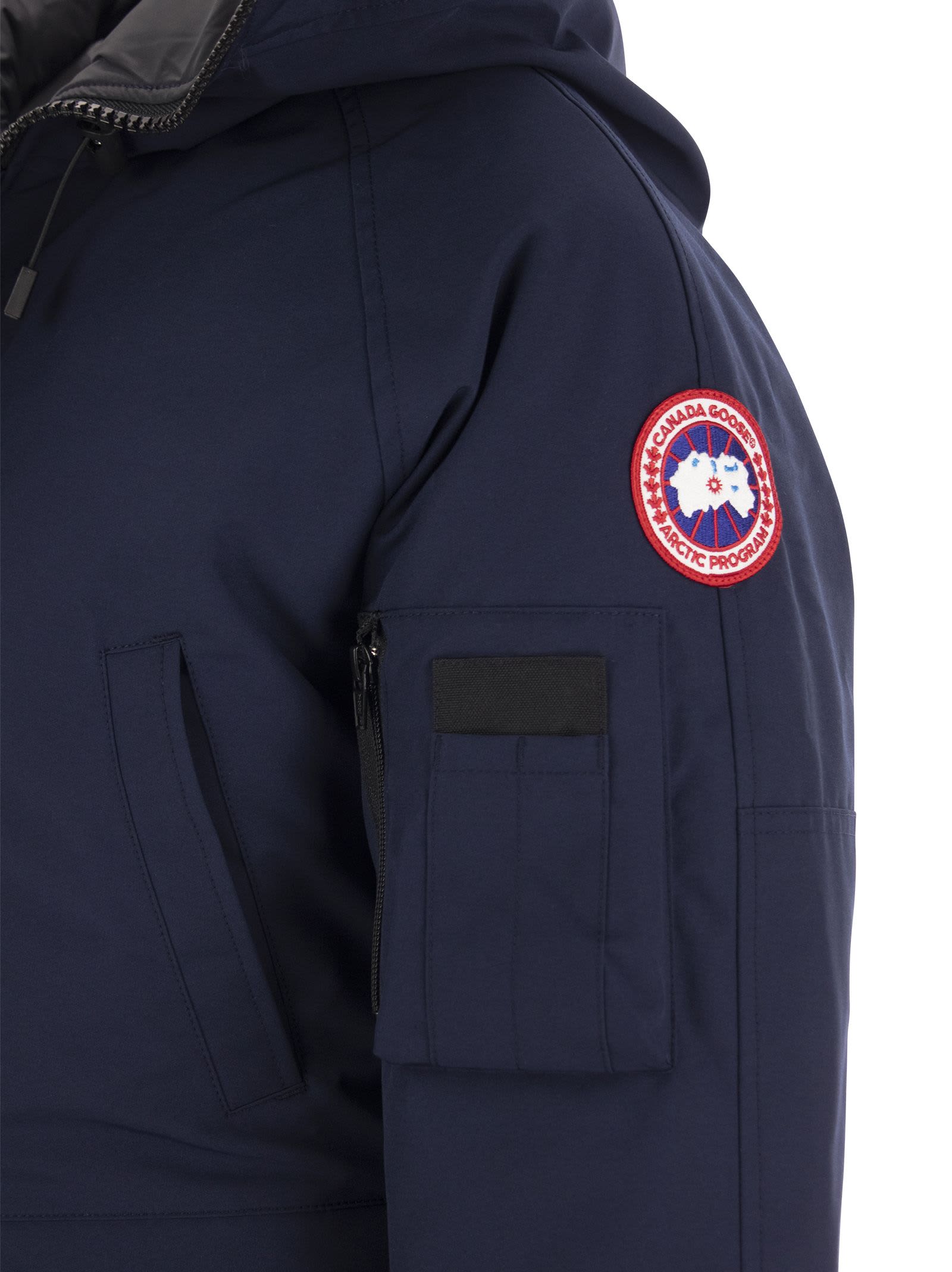 Shop Canada Goose Chilliwack - Hooded Bomber Jacket In Navy