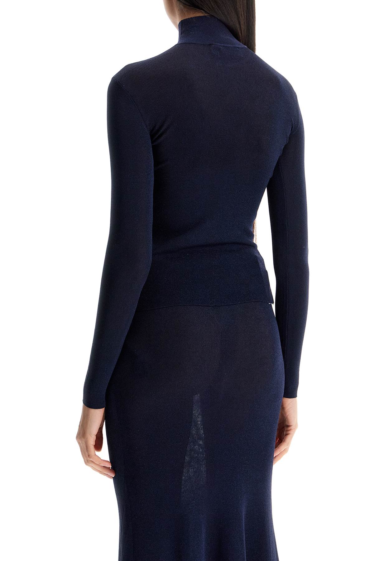 Self-portrait Self Portrait Lurex Knit Dolce In Blue (blue)