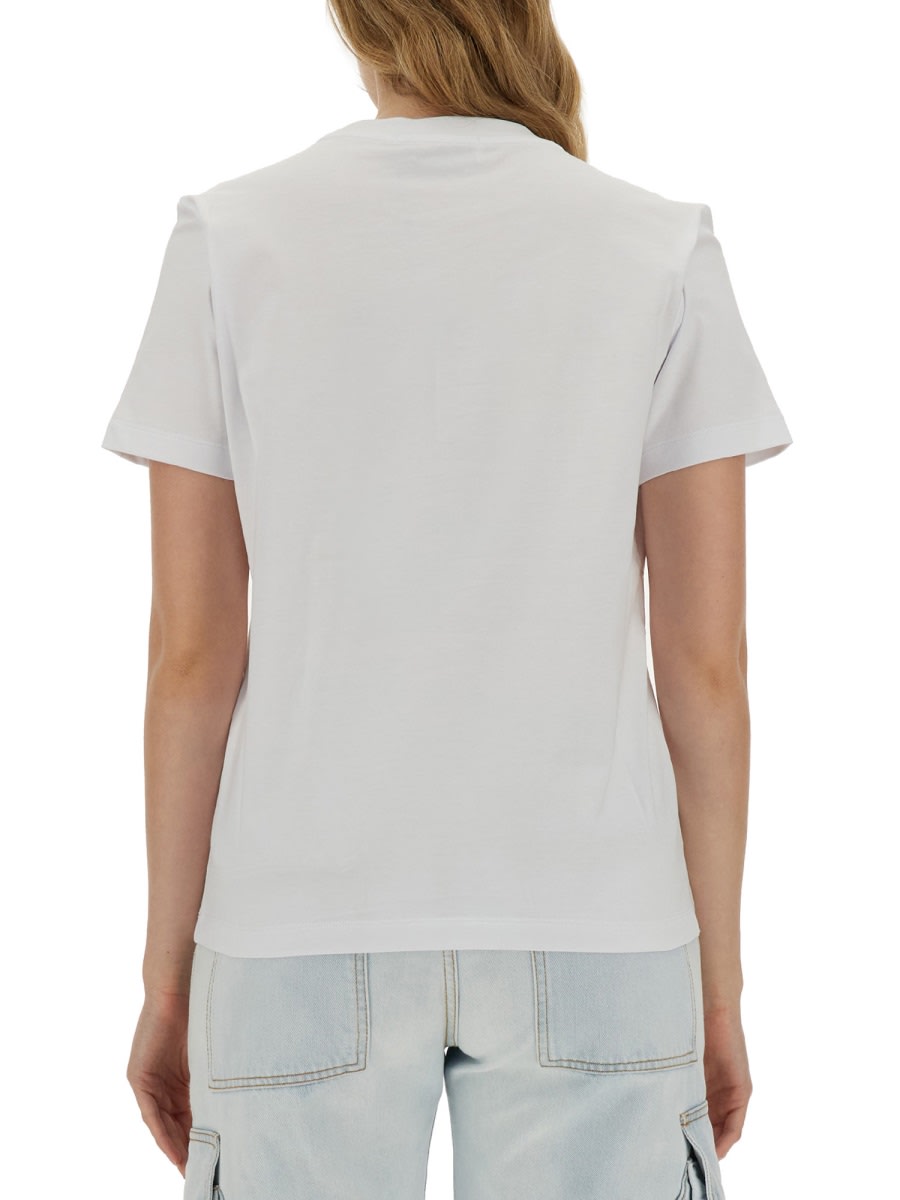 Msgm Micro Logo T-shirt In White