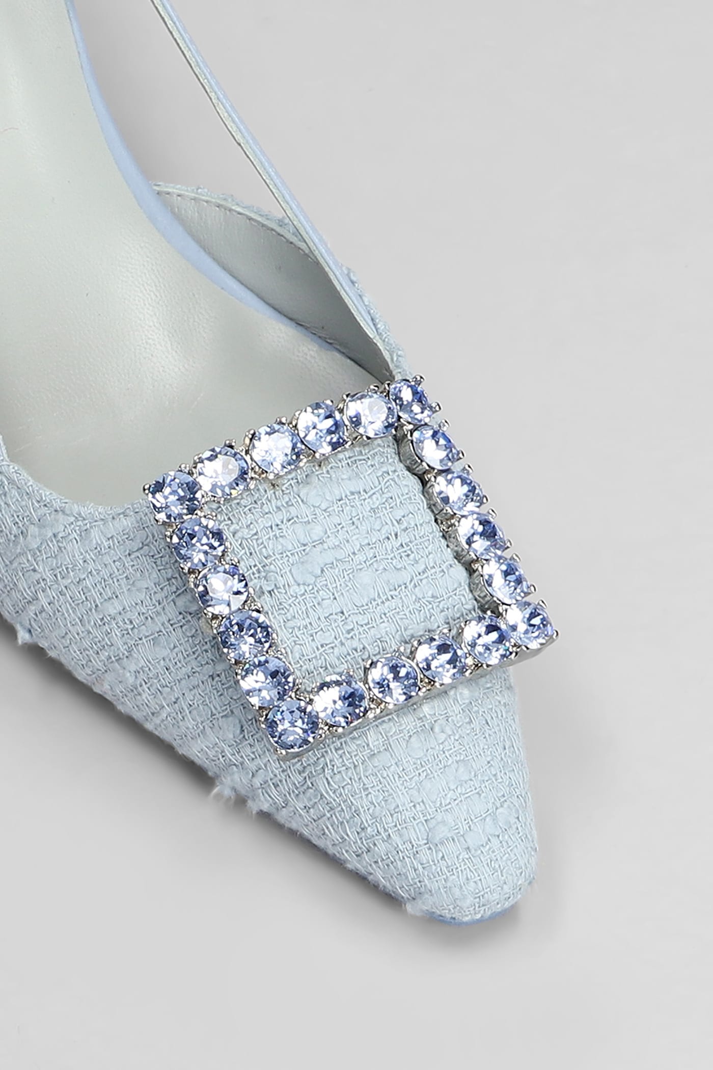Roberto Festa Stefi Pumps In Cyan Fabric In Cyan