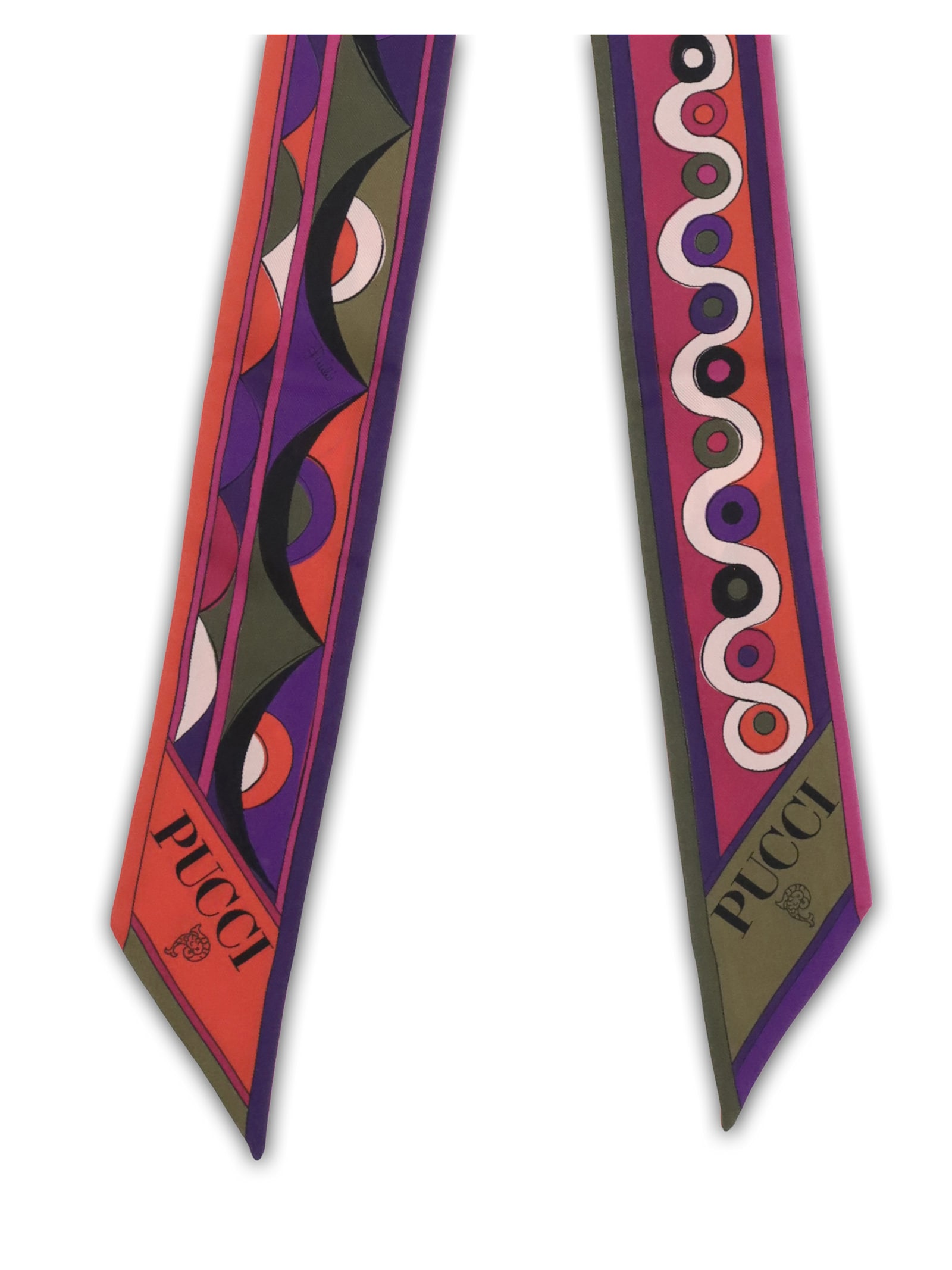 Pucci Printed Silk Scarf In Multi