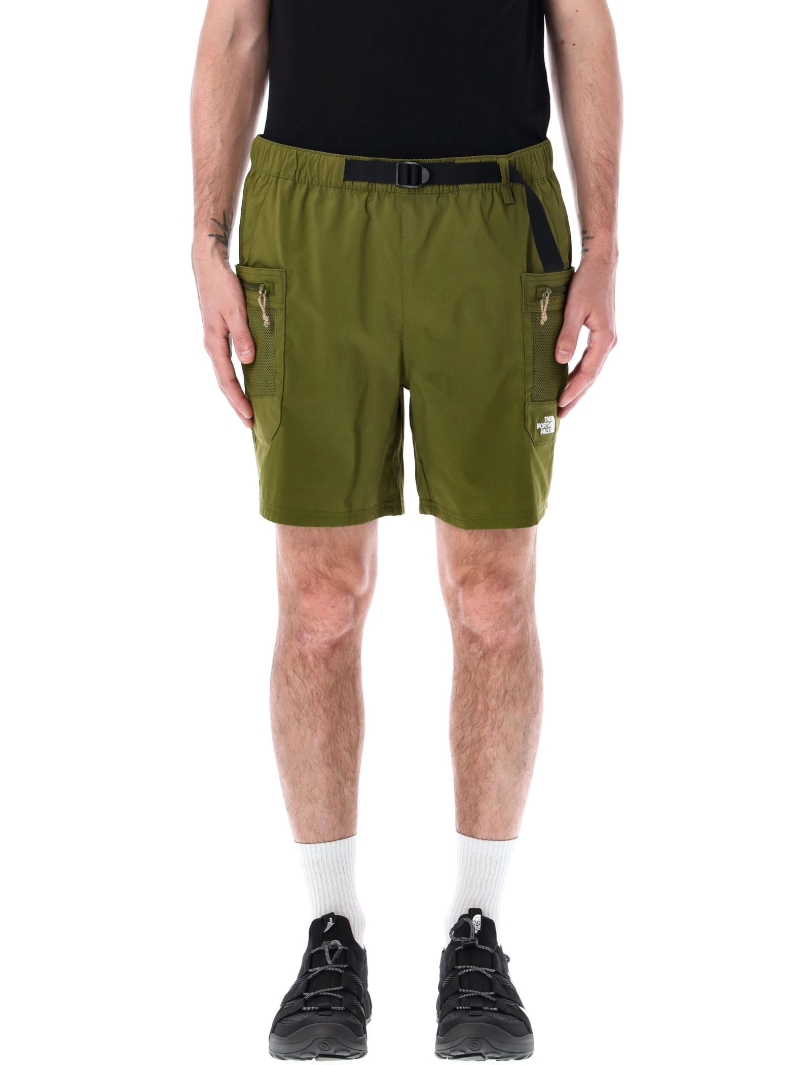 Shop The North Face Ripstop Belted Cargo Short In Olive