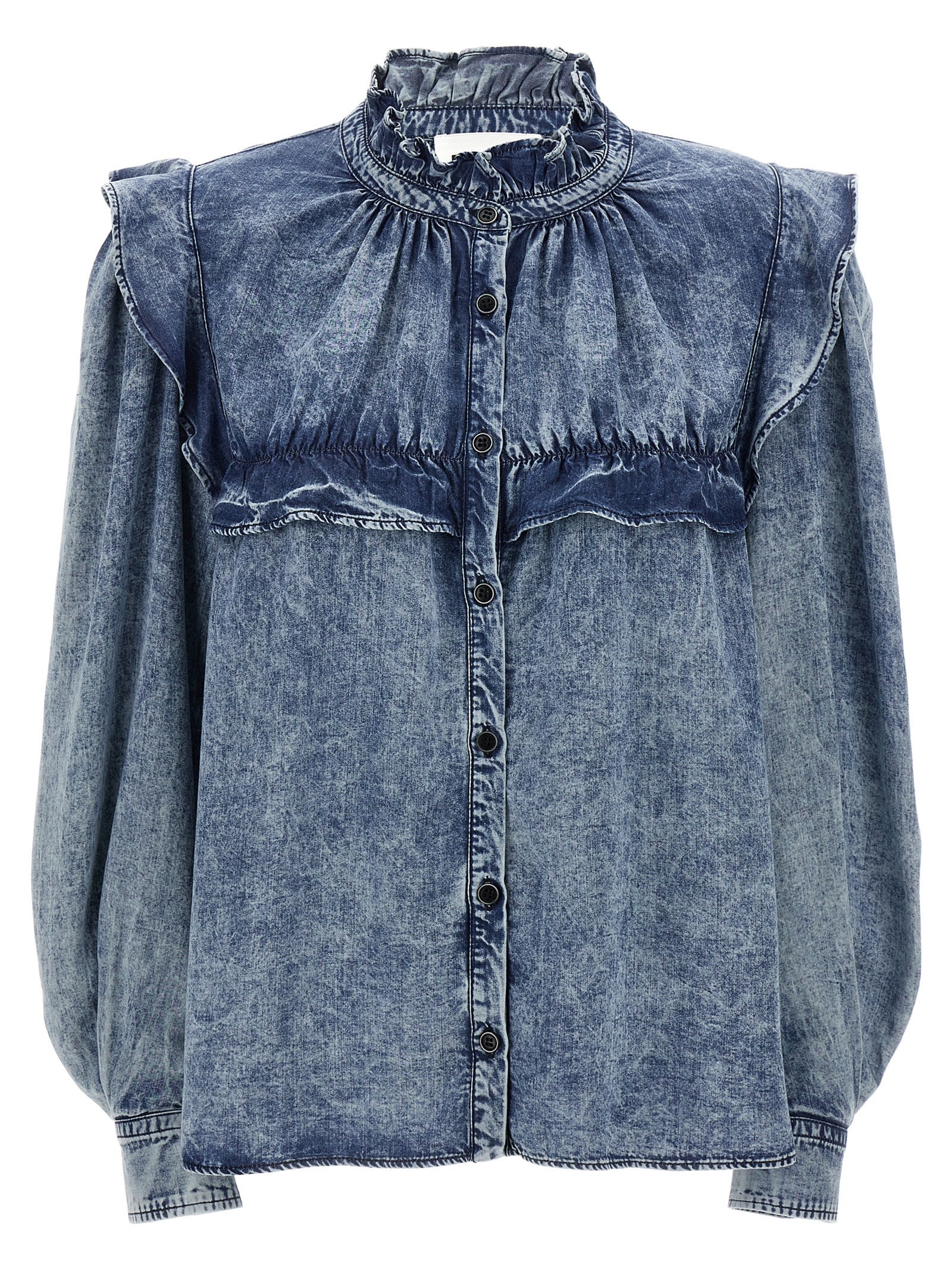 Isabel Marant Étoile Idety Blouse In Blue