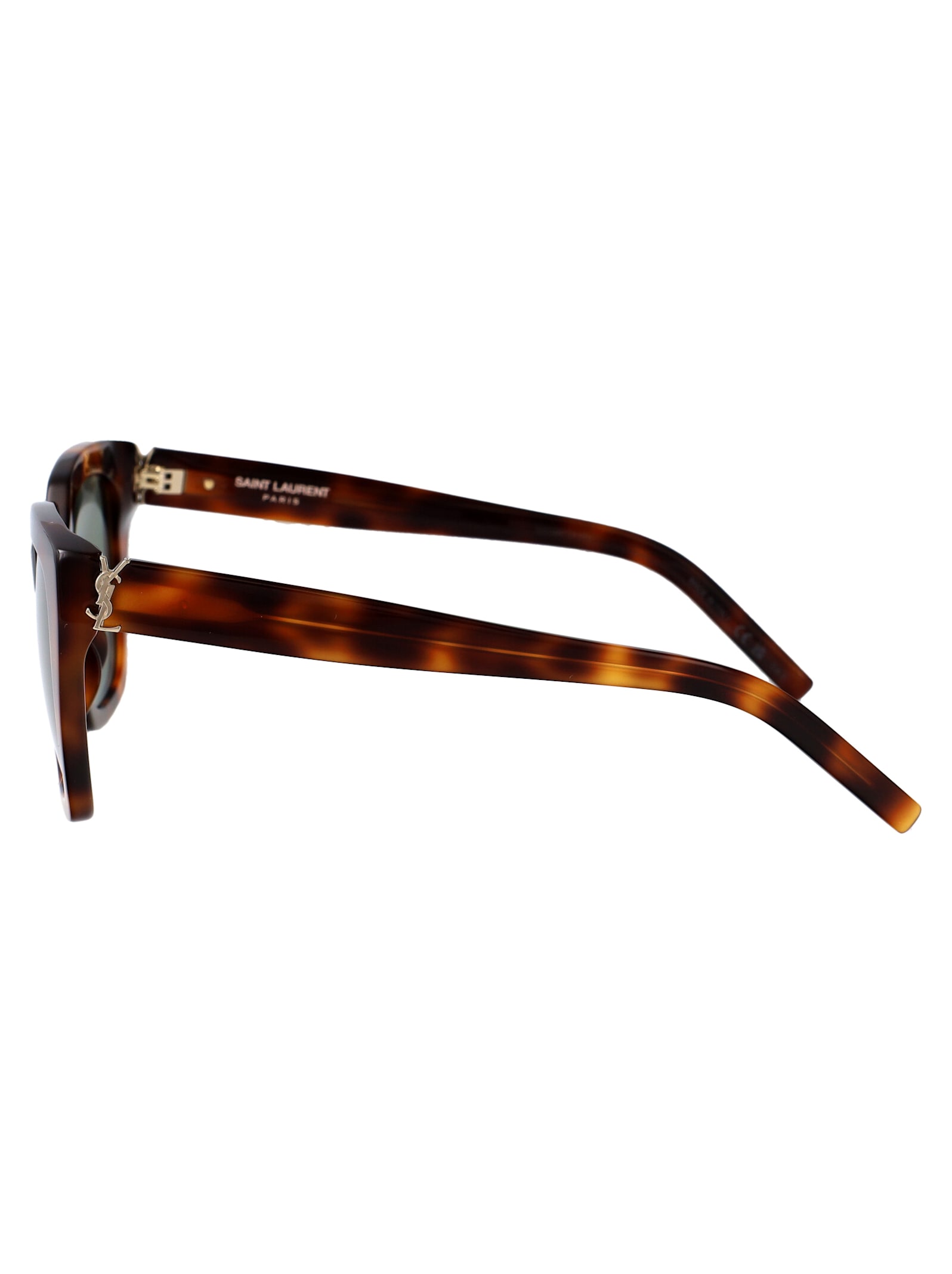 Saint Laurent Sl M143 Sunglasses In Havana-havana-green