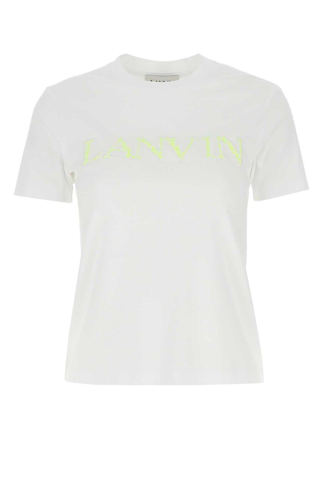 Lanvin Logo Embroidered Crewneck T-shirt