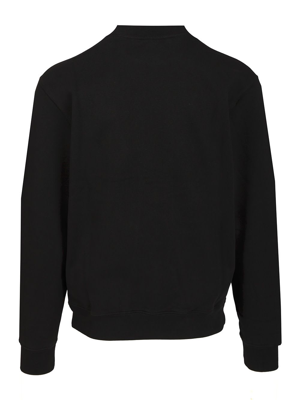 Jacquemus Gros Grain Textured Crew Neck Sweatshirt In Black